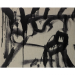 Interior with window - No. 7.  65 x 81 cm.  Synthetic on canvas