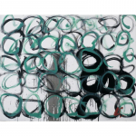 Supervivents - nº 28. 114 x 146 cm. Tècnica mixta sobre tela
