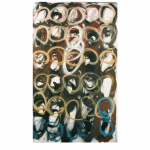 Supervivents - nº XII,  146 x 89 cm. Tècnica mixta sobre tela
