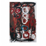 Supervivents - nº XXX.  146 X 97 cm. Tècnica mixta sobre tela