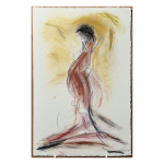 2014-15.  Ella -  nº 16  58x38 cm. Tècnica mixta sobre paper.