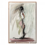 2014-15.  Ella - nº 22.  57 x 38 cm.  Tècnica mixta sobre paper.