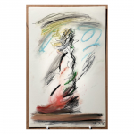 2014-15.   Ella  -  nº 9 .   56,5 X 36,5 cm.  Tècnica mixta sobre paper
