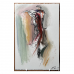 2014-15. Ella - nº 20.  57 x38,5 cm.   Tècnica mixta sobre paper.