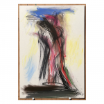 2014-15. She - No. 14.  35 x 50 cm. Mixed media on paper.