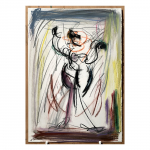2014-15. She  - No. 31.  50 x 35 cm. Mixed media on paper.